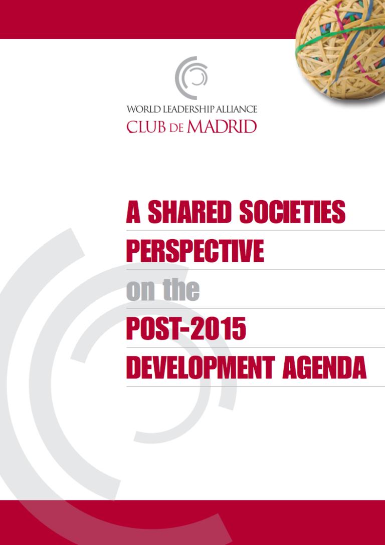 publicación A Shared Societies Perspective on the post-2015 Development Agenda