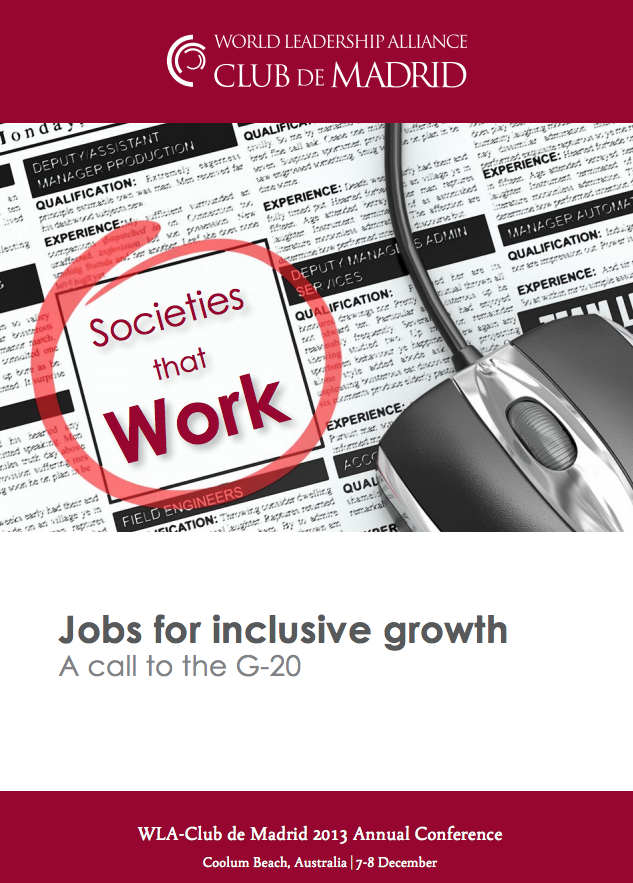 publicación Jobs for inclusive growth – A call to the G20
