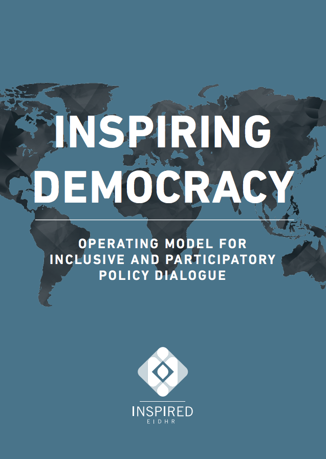 publicación Operating model for inclusive and participatory policy dialogue