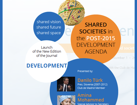 Launch of the new edition of the journal Development ‘Shared Societies’