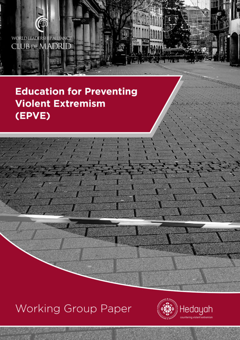 publicación Education for Preventing Violent Extremism: Working Group Paper