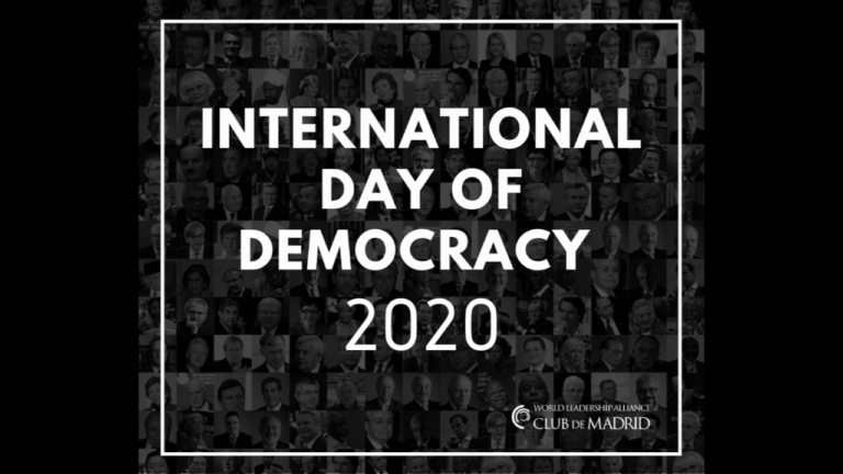 Club de Madrid celebrates International Democracy Day 2020