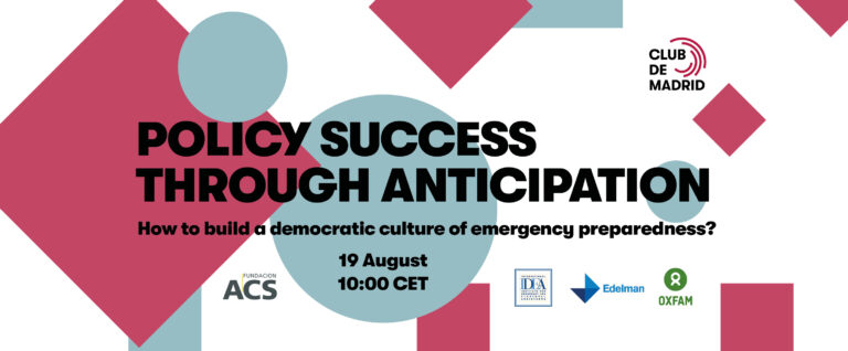Policy success through anticipation: How to build a democratic culture of emergency preparedness?