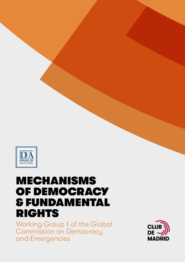 publicación Mechanisms of Democracy and Fundamental Rights – International IDEA