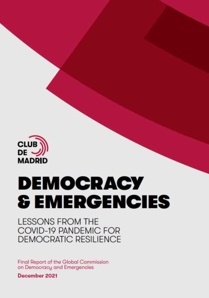 publicación Executive Summary in English – Democracy and Emergencies: Lessons from the COVID-19 pandemic for democratic resilience