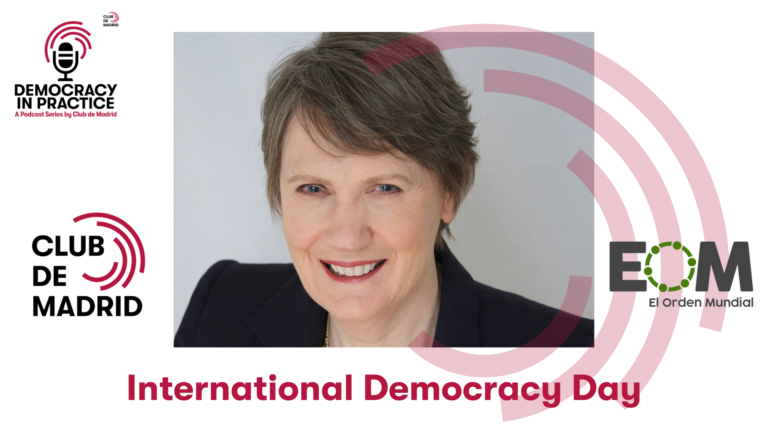 Club de Madrid commemorates International Day of Democracy with a conversation with Helen Clark on the Mega Crisis