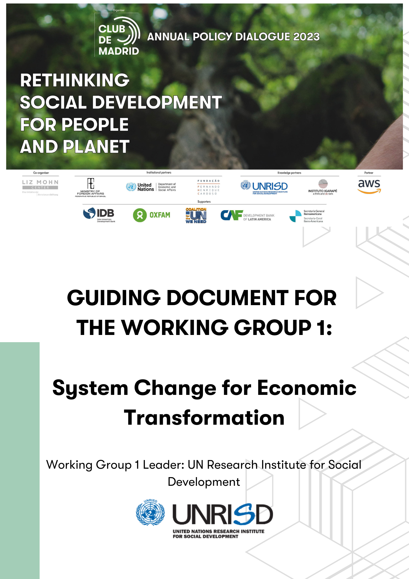 Working Group 1