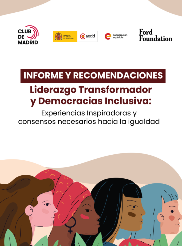 publicación Liderazgo Trasnformador y Democracias Inclusivas: Experiencias Innovadoras y Consensos Necesarios hacia la Igualdad