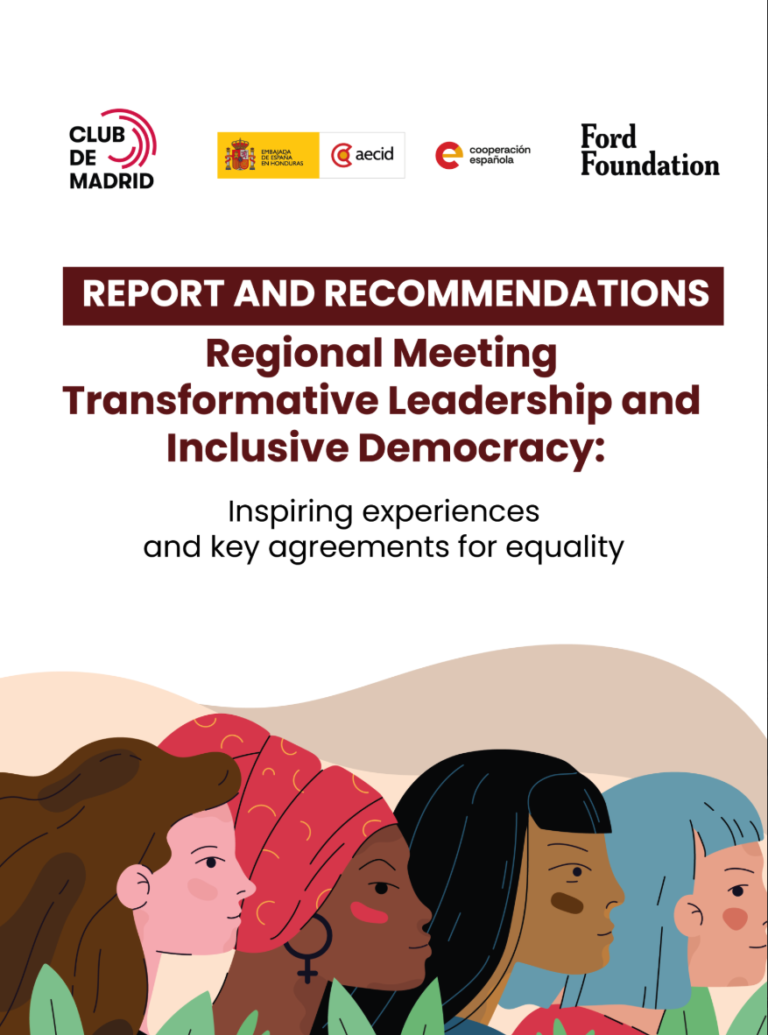 publicación Regional Meeting Transformative Leadership and Inclusive Democracy: Inspiring experiences and key agreements for equality