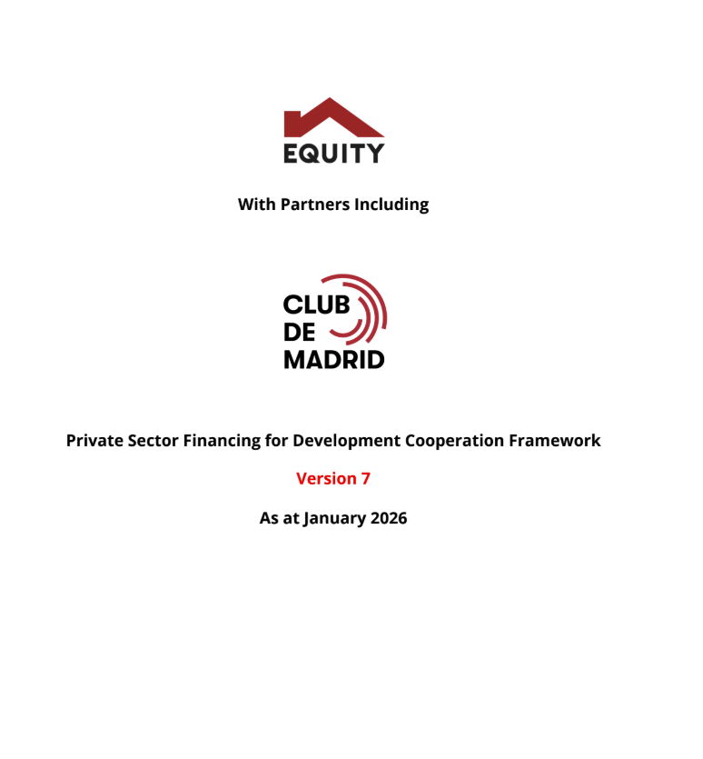 Private Sector Capital Engagement in Development Financing