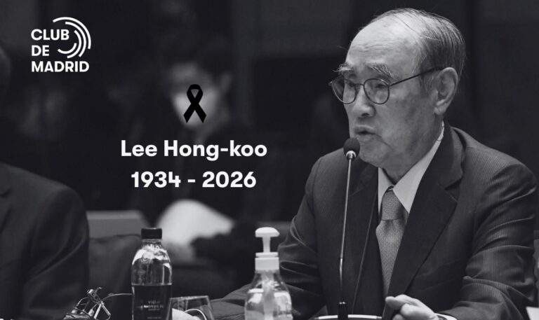 Club de Madrid mourns the passing of Lee Hong-koo
